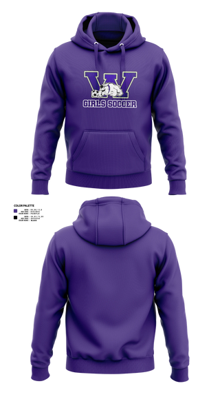 Hoodie, Waukegan Bulldogs, Women's Soccer, Teamtime, Team time, sublimation, custom sports apparel, team uniforms, spirit wear, spiritwear, sports uniforms, custom shirts, team store, custom team store, fundraiser sports, apparel fundraiser
