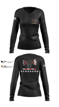 1ST PLT 76TH CEC-S 11178991 Women's Long Sleeve V-neck Shirt - 1
