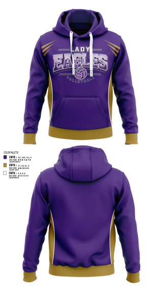 Hoodie, Lady Eagles, Women's Volleyball, Teamtime, Team time, sublimation, custom sports apparel, team uniforms, spirit wear, spiritwear, sports uniforms, custom shirts, team store, custom team store, fundraiser sports, apparel fundraiser