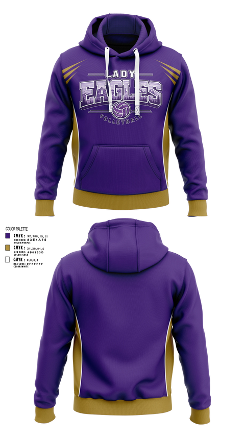 Hoodie, Lady Eagles, Women's Volleyball, Teamtime, Team time, sublimation, custom sports apparel, team uniforms, spirit wear, spiritwear, sports uniforms, custom shirts, team store, custom team store, fundraiser sports, apparel fundraiser