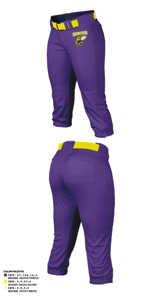 Softball Pants, Stingers, Softball, Teamtime, Team time, sublimation, custom sports apparel, team uniforms, spirit wear, spiritwear, sports uniforms, custom shirts, team store, custom team store, fundraiser sports, apparel fundraiser