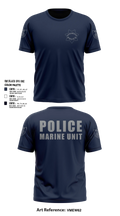 Sacramento Police Marine Unit Short Sleeve Performance Shirt - 5
