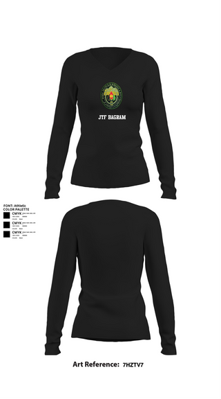 Womens Long Sleeve Vneck Shirt, JTF Bagram, , Teamtime, Team time, sublimation, custom sports apparel, team uniforms, spirit wear, spiritwear, sports uniforms, custom shirts, team store, custom team store, fundraiser sports, apparel fundraiser