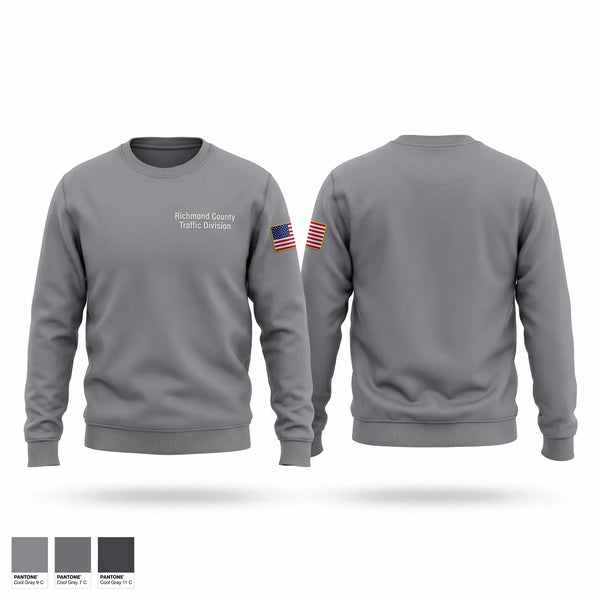 Crew Neck Sweatshirt, Richmond County Traffic Division, Police, Teamtime, Team time, sublimation, custom sports apparel, team uniforms, spirit wear, spiritwear, sports uniforms, custom shirts, team store, custom team store, fundraiser sports, apparel fundraiser