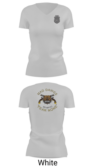 Womens Short Sleeve Vneck Shirt, MADDAWGS 557 MP CO, Army, Teamtime, Team time, sublimation, custom sports apparel, team uniforms, spirit wear, spiritwear, sports uniforms, custom shirts, team store, custom team store, fundraiser sports, apparel fundraiser