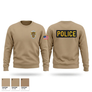 Crew Neck Sweatshirt, Midfield police department, Police, Teamtime, Team time, sublimation, custom sports apparel, team uniforms, spirit wear, spiritwear, sports uniforms, custom shirts, team store, custom team store, fundraiser sports, apparel fundraiser