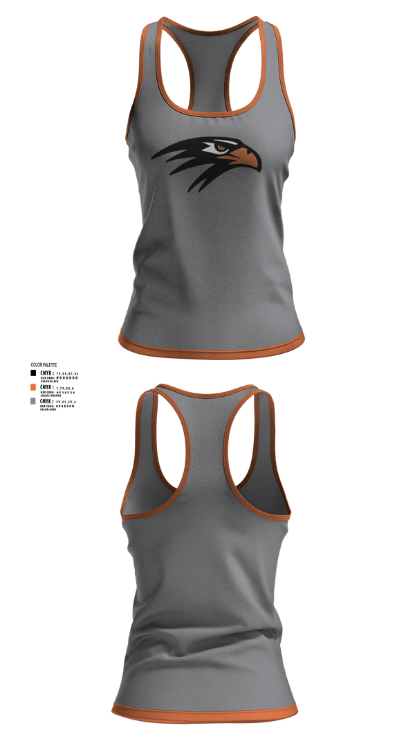 Womens Track Singlet, Bloomer Blackhawk'sTrack & Field, Track & Field, Teamtime, Team time, sublimation, custom sports apparel, team uniforms, spirit wear, spiritwear, sports uniforms, custom shirts, team store, custom team store, fundraiser sports, apparel fundraiser