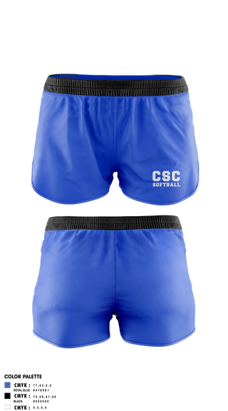 Womens Shorts, CSC Softball, Softball, Teamtime, Team time, sublimation, custom sports apparel, team uniforms, spirit wear, spiritwear, sports uniforms, custom shirts, team store, custom team store, fundraiser sports, apparel fundraiser