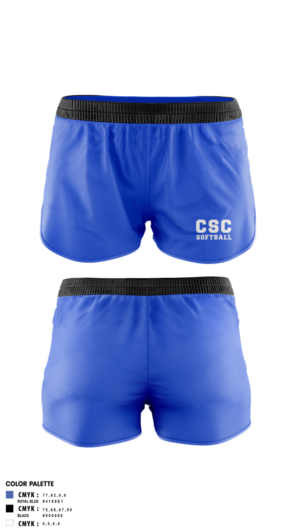 Womens Shorts, CSC Softball, Softball, Teamtime, Team time, sublimation, custom sports apparel, team uniforms, spirit wear, spiritwear, sports uniforms, custom shirts, team store, custom team store, fundraiser sports, apparel fundraiser