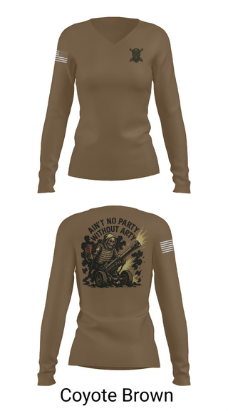Womens Long Sleeve Vneck Shirt, 2/11 Hotel battery, Marines, Teamtime, Team time, sublimation, custom sports apparel, team uniforms, spirit wear, spiritwear, sports uniforms, custom shirts, team store, custom team store, fundraiser sports, apparel fundraiser