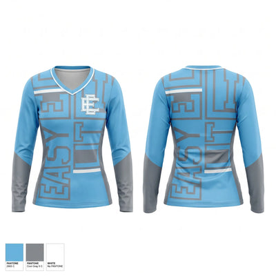 Easy Elite Distance Project Women's Long Sleeve V-neck Shirt - 1