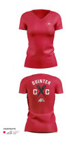 Quinter Bulldogs 74495795 Women's Short Sleeve V-neck Shirt - 21