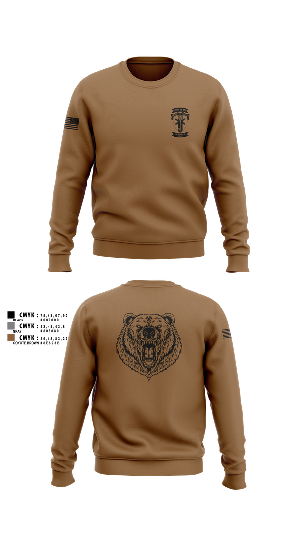 Crew Neck Sweatshirt, HQ, 309TH MI BN, , Teamtime, Team time, sublimation, custom sports apparel, team uniforms, spirit wear, spiritwear, sports uniforms, custom shirts, team store, custom team store, fundraiser sports, apparel fundraiser