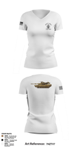 Death Row Platoon, Tomahawk Troop, 5/4 CAV, 2ABCT, 1ID 66483153 Women's Short Sleeve V-neck Shirt - 2