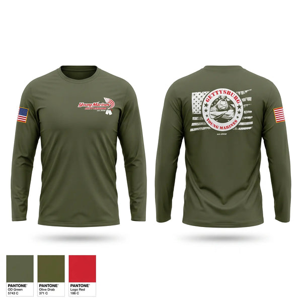 Long Sleeve Performance Shirt, Gettysburg Young Marines, Marines, Teamtime, Team time, sublimation, custom sports apparel, team uniforms, spirit wear, spiritwear, sports uniforms, custom shirts, team store, custom team store, fundraiser sports, apparel fundraiser