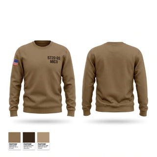 Crew Neck Sweatshirt, 572D GS MICO, Army, Teamtime, Team time, sublimation, custom sports apparel, team uniforms, spirit wear, spiritwear, sports uniforms, custom shirts, team store, custom team store, fundraiser sports, apparel fundraiser