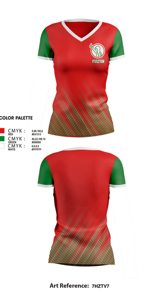 Womens Short Sleeve Vneck Shirt, Fulton, Wrestling, Teamtime, Team time, sublimation, custom sports apparel, team uniforms, spirit wear, spiritwear, sports uniforms, custom shirts, team store, custom team store, fundraiser sports, apparel fundraiser
