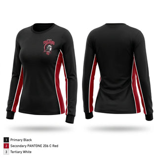Long Sleeve Performance Shirt, Lady trojans, Women's Basketball, Teamtime, Team time, sublimation, custom sports apparel, team uniforms, spirit wear, spiritwear, sports uniforms, custom shirts, team store, custom team store, fundraiser sports, apparel fundraiser