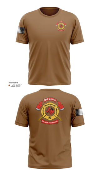 Short Sleeve Performance Shirt, Old Ocean Fire Department, Fire Department, Teamtime, Team time, sublimation, custom sports apparel, team uniforms, spirit wear, spiritwear, sports uniforms, custom shirts, team store, custom team store, fundraiser sports, apparel fundraiser