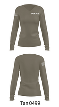 POLICE Women's Long Sleeve V-neck Shirt - 11