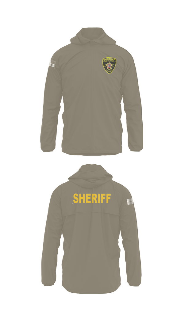 Windbreaker, San Jacinto County Sheriff's Office, Police, Teamtime, Team time, sublimation, custom sports apparel, team uniforms, spirit wear, spiritwear, sports uniforms, custom shirts, team store, custom team store, fundraiser sports, apparel fundraiser