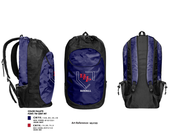 Gear Bag, BHP Baseball, Baseball, Teamtime, Team time, sublimation, custom sports apparel, team uniforms, spirit wear, spiritwear, sports uniforms, custom shirts, team store, custom team store, fundraiser sports, apparel fundraiser