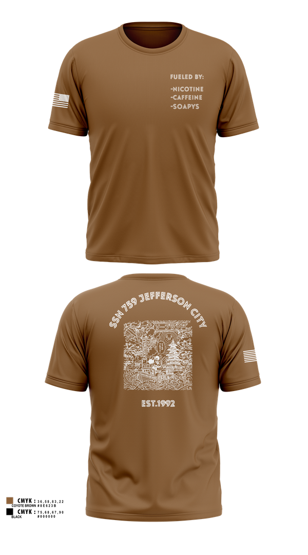 Jefferson City 36022409 Old School Cotton Feel Shirt - 101