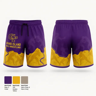 Athletic Shorts With Pockets, Grand Island High School Wrestling, Wrestling, Teamtime, Team time, sublimation, custom sports apparel, team uniforms, spirit wear, spiritwear, sports uniforms, custom shirts, team store, custom team store, fundraiser sports, apparel fundraiser