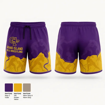 Grand Island High School Wrestling 52409379 Athletic Shorts With Pockets - 21