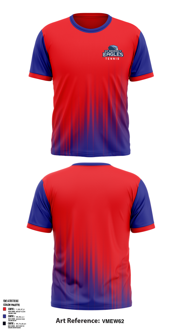Short Sleeve Performance Shirt, SBA Eagles Tennis, Tennis, Teamtime, Team time, sublimation, custom sports apparel, team uniforms, spirit wear, spiritwear, sports uniforms, custom shirts, team store, custom team store, fundraiser sports, apparel fundraiser