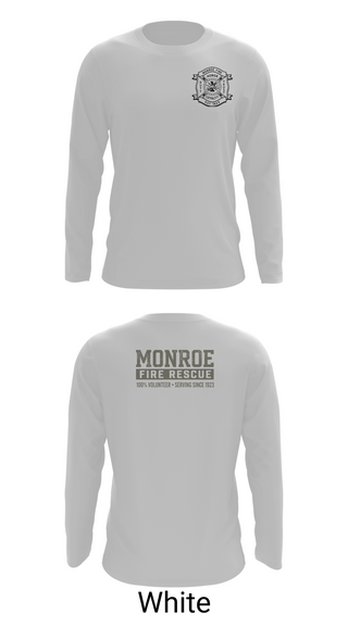 Long Sleeve Performance Shirt, Monroe Fire Rescue, Fire Department, Teamtime, Team time, sublimation, custom sports apparel, team uniforms, spirit wear, spiritwear, sports uniforms, custom shirts, team store, custom team store, fundraiser sports, apparel fundraiser