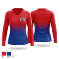 SWSA Women's Long Sleeve V-neck Shirt - 1