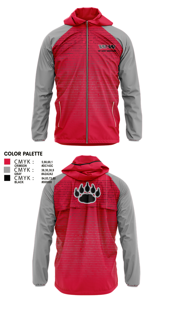 Windbreaker, WF WEST WRESTLING, Wrestling, Teamtime, Team time, sublimation, custom sports apparel, team uniforms, spirit wear, spiritwear, sports uniforms, custom shirts, team store, custom team store, fundraiser sports, apparel fundraiser