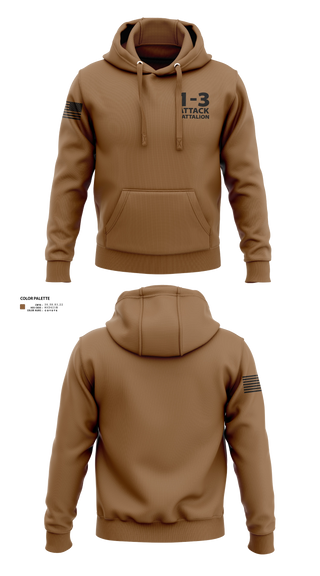 Hoodie, 1-3 Attack Battalion, Army, Teamtime, Team time, sublimation, custom sports apparel, team uniforms, spirit wear, spiritwear, sports uniforms, custom shirts, team store, custom team store, fundraiser sports, apparel fundraiser