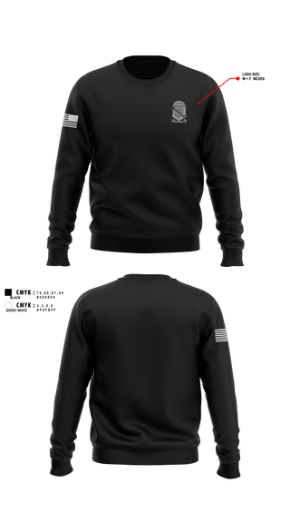 Crew Neck Sweatshirt, CPD 86th PCT, Police, Teamtime, Team time, sublimation, custom sports apparel, team uniforms, spirit wear, spiritwear, sports uniforms, custom shirts, team store, custom team store, fundraiser sports, apparel fundraiser