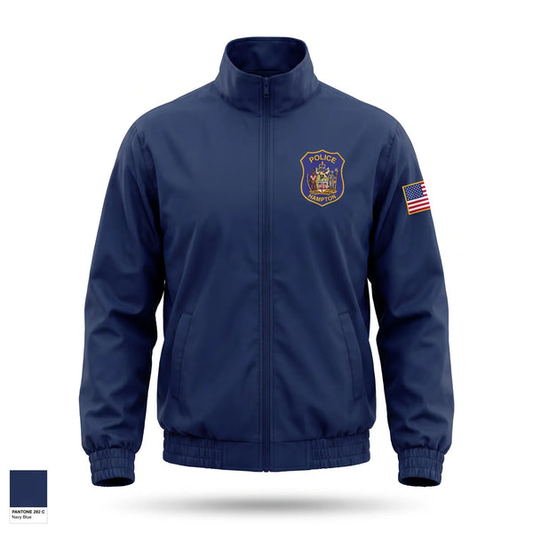 Windbreaker, Hampton Police, Police, Teamtime, Team time, sublimation, custom sports apparel, team uniforms, spirit wear, spiritwear, sports uniforms, custom shirts, team store, custom team store, fundraiser sports, apparel fundraiser