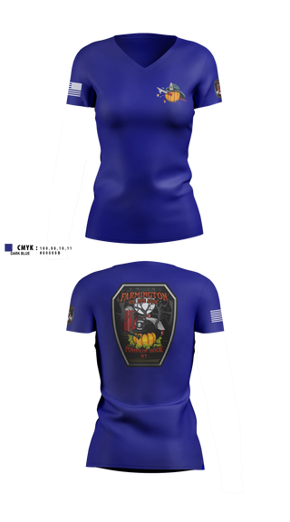Womens Short Sleeve Vneck Shirt, Farmington, Fire Department, Teamtime, Team time, sublimation, custom sports apparel, team uniforms, spirit wear, spiritwear, sports uniforms, custom shirts, team store, custom team store, fundraiser sports, apparel fundraiser