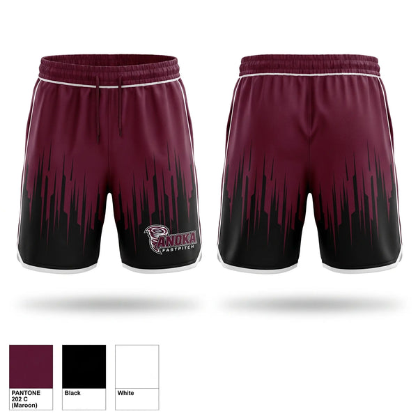 Athletic Shorts With Pockets, Anoka Tornadoes, Softball, Teamtime, Team time, sublimation, custom sports apparel, team uniforms, spirit wear, spiritwear, sports uniforms, custom shirts, team store, custom team store, fundraiser sports, apparel fundraiser