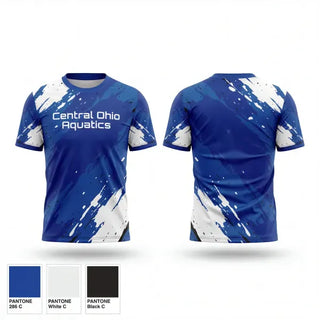 Short Sleeve Performance Shirt, Central Ohio Aquatics, Swimming, Teamtime, Team time, sublimation, custom sports apparel, team uniforms, spirit wear, spiritwear, sports uniforms, custom shirts, team store, custom team store, fundraiser sports, apparel fundraiser