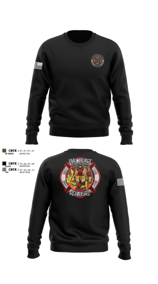 Crew Neck Sweatshirt, Station 30, Fire Department, Teamtime, Team time, sublimation, custom sports apparel, team uniforms, spirit wear, spiritwear, sports uniforms, custom shirts, team store, custom team store, fundraiser sports, apparel fundraiser