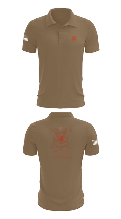 2nd Battalion 222nd Field Artillery 79682132 Short Sleeve Performance Polo - 7