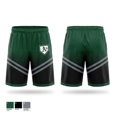 Quad City A's Athletic Shorts With Pockets - 1
