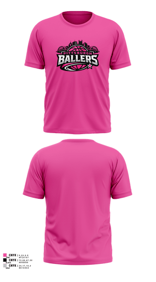 Short Sleeve Performance Shirt, Pittsburgh Ballers, Women's Basketball, Teamtime, Team time, sublimation, custom sports apparel, team uniforms, spirit wear, spiritwear, sports uniforms, custom shirts, team store, custom team store, fundraiser sports, apparel fundraiser