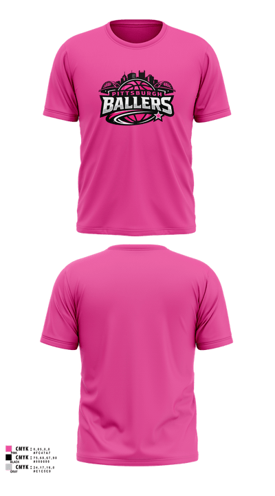 Pittsburgh Ballers 23897996 Short Sleeve Performance Shirt - 4
