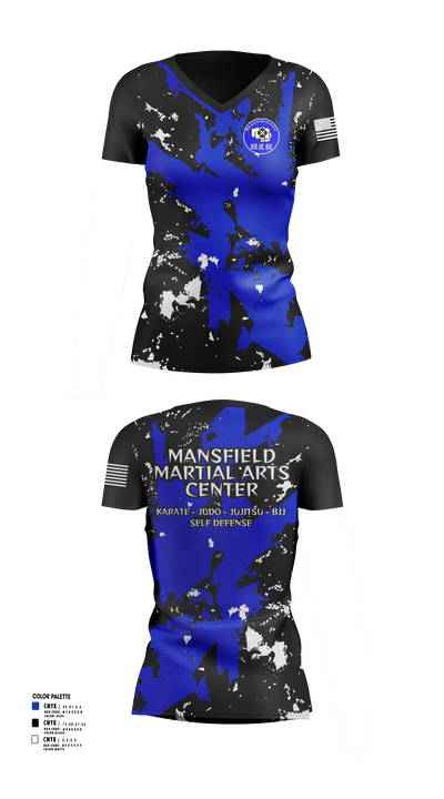 Mansfield Martial Arts Center Women's Short Sleeve V-neck Shirt - 28