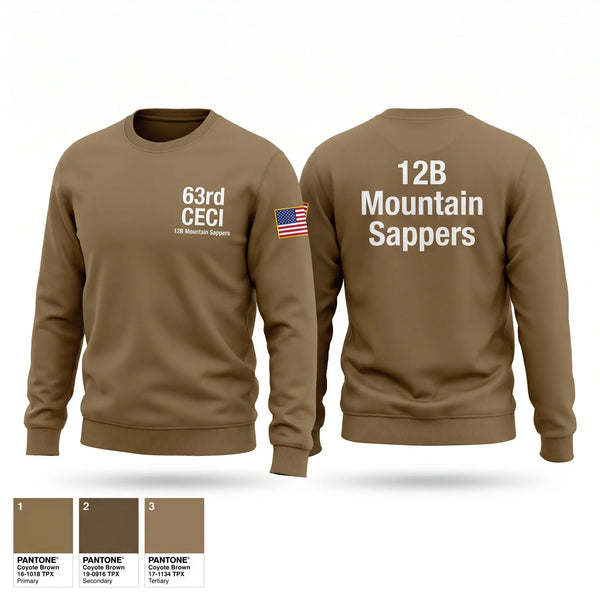 Crew Neck Sweatshirt, 63rd CEC-I, Army, Teamtime, Team time, sublimation, custom sports apparel, team uniforms, spirit wear, spiritwear, sports uniforms, custom shirts, team store, custom team store, fundraiser sports, apparel fundraiser
