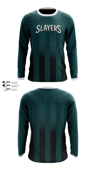 Long Sleeve Performance Shirt, Slayers, Softball, Teamtime, Team time, sublimation, custom sports apparel, team uniforms, spirit wear, spiritwear, sports uniforms, custom shirts, team store, custom team store, fundraiser sports, apparel fundraiser