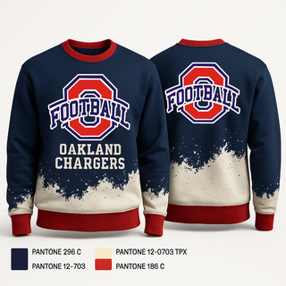 Crew Neck Sweatshirt, Oakland Chargers, , Teamtime, Team time, sublimation, custom sports apparel, team uniforms, spirit wear, spiritwear, sports uniforms, custom shirts, team store, custom team store, fundraiser sports, apparel fundraiser