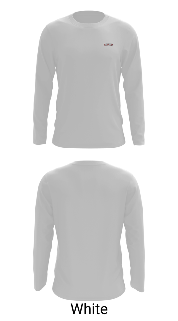 Long Sleeve Performance Shirt, Porterville Rampage 10u, Softball, Teamtime, Team time, sublimation, custom sports apparel, team uniforms, spirit wear, spiritwear, sports uniforms, custom shirts, team store, custom team store, fundraiser sports, apparel fundraiser