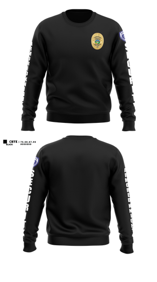 Crew Neck Sweatshirt, Armored Knights, Police, Teamtime, Team time, sublimation, custom sports apparel, team uniforms, spirit wear, spiritwear, sports uniforms, custom shirts, team store, custom team store, fundraiser sports, apparel fundraiser